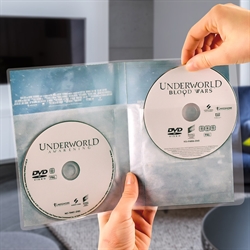 Double pochettes DVD avec feutre de protection - 50 pcs