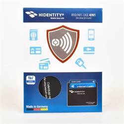 Porte-Cartes Protection RFID/NFC - Pour 4 cartes de crédits