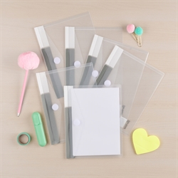 Enveloppes A5, Transparent - Pack de 6