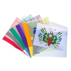 Enveloppes A5, pack de 6 - coloris assortis