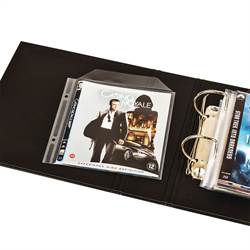 Rangement Blu-Ray: Pack de rangement Blu-Ray - 50 pochettes Blu-Ray, 2 Classeurs