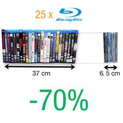 Pochettes Blu-Ray doubles avec feutre - 50 pcs.