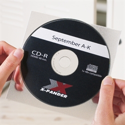 Pochette adhèsive pour CD avec encoche - 10 pcs.