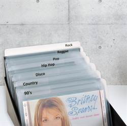 Intercalaires CD avec étiquettes pré-imprimées - 24 pièces