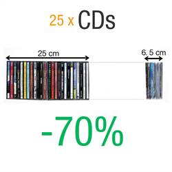 Pochette double pour CD avec feutrine - 50 pcs.
