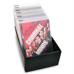 Intercalaires DVD avec étiquettes pré-imprimées avec les genres cinématographiques - 16 pièces