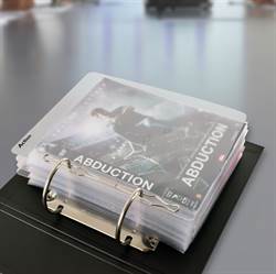 Intercalaires DVD perforés avec étiquettes préimprimées avec les genres cinématographiques - 16 pièces