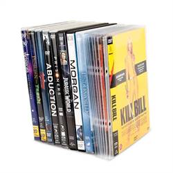 Pochettes perforées pour DVD - espace pour la jaquette - 100 pcs.
