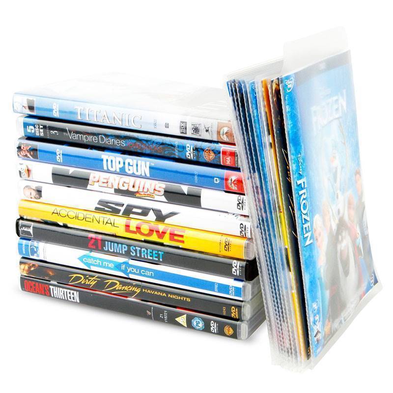 Rangement DVD - 100 pochettes DVD pour rangement DVD