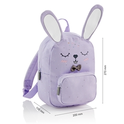 Sac à dos mini, Lapin lilas - 1 pc.