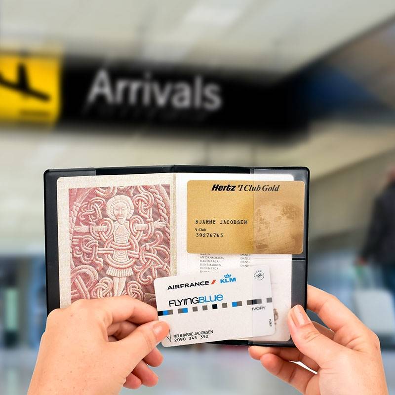 Optexx ® RFID Passeport Housse De Protection Vegi Marin Ancre 
