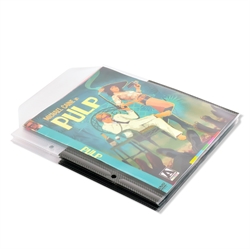 Pochette DVD simple/double avec feutre et trous de reliure - 50 pcs.