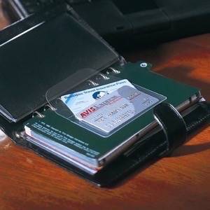 Porte cartes de visite adhésifs à rabat, 105 x 60 mm - 10 pcs.